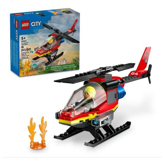 HELICOPTERO RESCATE BOMBEROS LEGO image 0