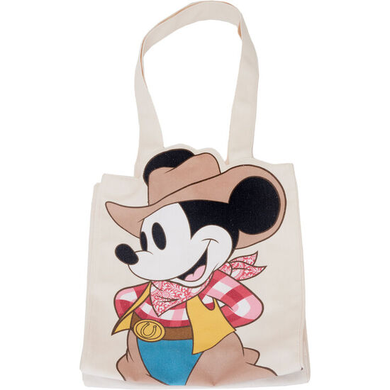 BOLSA SHOPPING WESTERN MICKEY &#38; MINNIE DISNEY LOUNGEFLY image 0