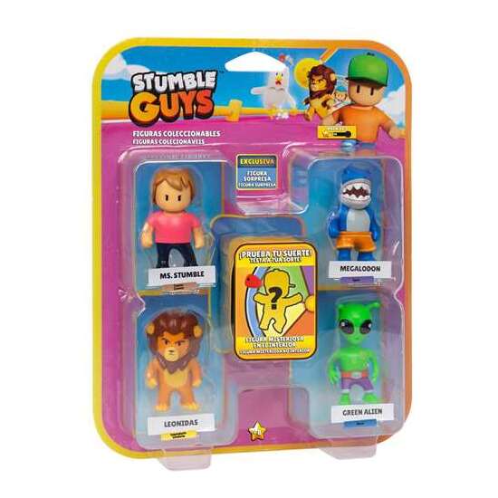 FIGURA STUMBLE GUYS PACK DE 5 FIGURAS 6 CM. - MODELOS SURTIDOS image 0