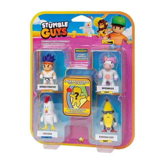 FIGURA STUMBLE GUYS PACK DE 5 FIGURAS 6 CM. - MODELOS SURTIDOS image 1