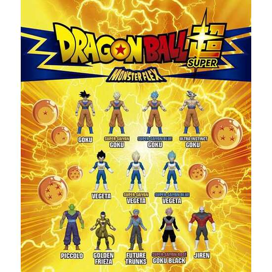 FIGURA ESTIRABLE MONSTERFLEX DRAGON BALL 17 CM - MODELOS SURTIDOS image 0