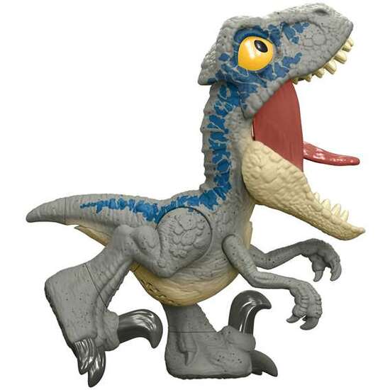 FIGURA DINOSAURIO JURASSIC WORLD MEGA ROAR BLUE CON SONIDOS. 21,59X10,16X43 CM image 0