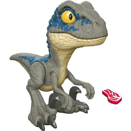 FIGURA DINOSAURIO JURASSIC WORLD MEGA ROAR BLUE CON SONIDOS. 21,59X10,16X43 CM image 2