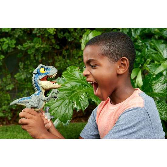 FIGURA DINOSAURIO JURASSIC WORLD MEGA ROAR BLUE CON SONIDOS. 21,59X10,16X43 CM image 4