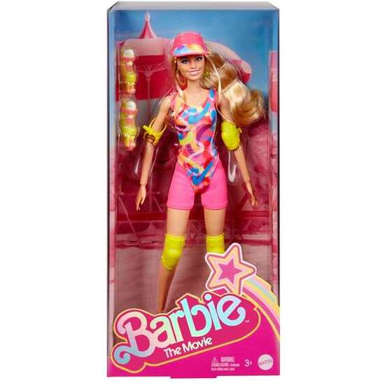 MUÑECA BARBIE LOOK PATINADORA CON ROPA NEÓN Y PATINES. image 0