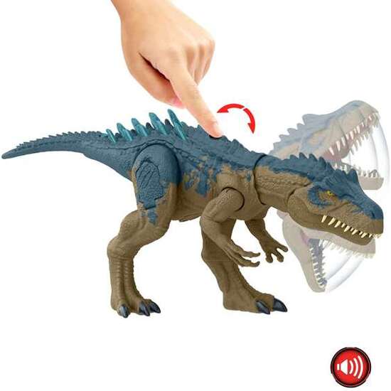 FIGURA ARTICULADA DINOSAURIO JURASSIC WORLD ALLOSAURUS CON SONIDOS. 43,2 CM image 1
