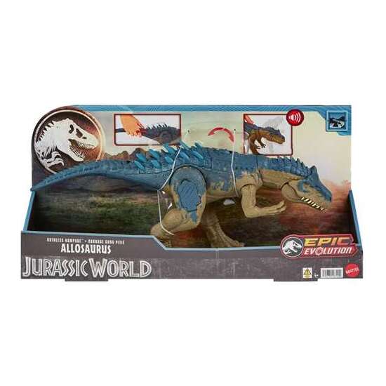 FIGURA ARTICULADA DINOSAURIO JURASSIC WORLD ALLOSAURUS CON SONIDOS. 43,2 CM image 2