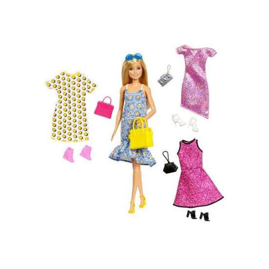 MUÑECA BARBIE FASHIONISTA CON 4 MODAS. EN SU ARMARIO HAY ROPA PARA CUALQUIER OCASIÓN. image 0