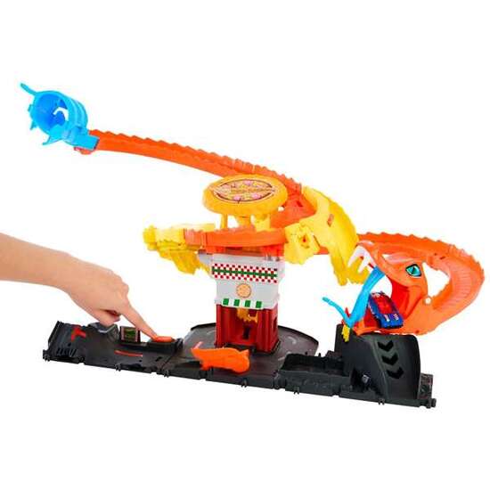 PISTA HOT WHEELS CITY ATAQUE DE LA SERPIENTE. INCLUYE 1 VEHICULO A ESCALA 1:24 image 0