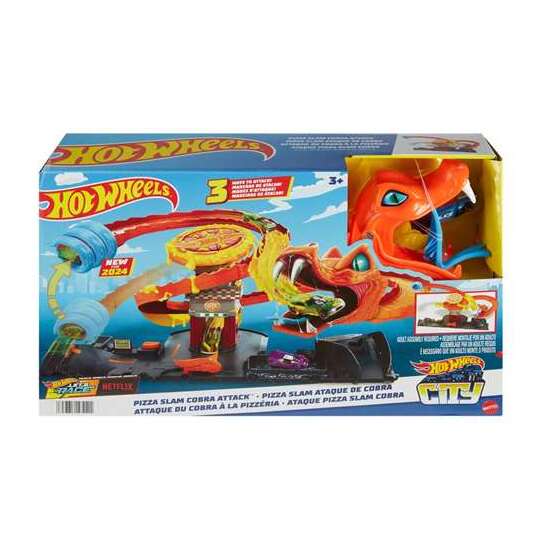 PISTA HOT WHEELS CITY ATAQUE DE LA SERPIENTE. INCLUYE 1 VEHICULO A ESCALA 1:24 image 4