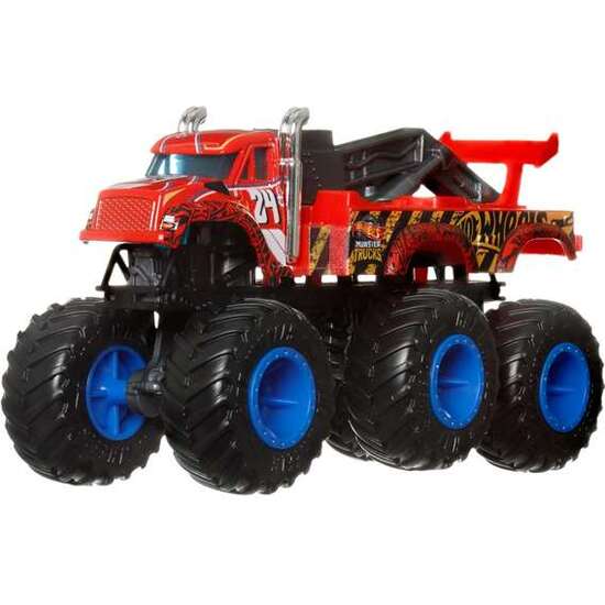 COCHE HOT WHEELS MONSTER TRUCKS BIG RIGS. ESCALA 1:64 CON 6 RUEDAS. - MODELOS SURTIDOS image 0