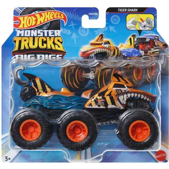 COCHE HOT WHEELS MONSTER TRUCKS BIG RIGS. ESCALA 1:64 CON 6 RUEDAS. - MODELOS SURTIDOS image 3