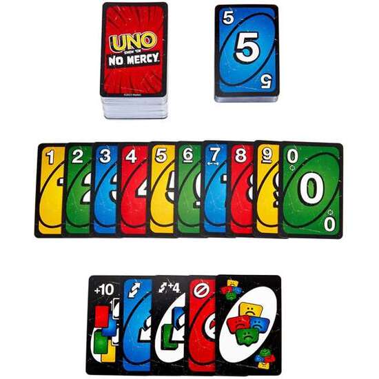 JUEGO DEL UNO NO MERCY. REGLAS NUEVAS Y CARTAS ESPECIALES DE LO MAS DESPIADADAS. image 4