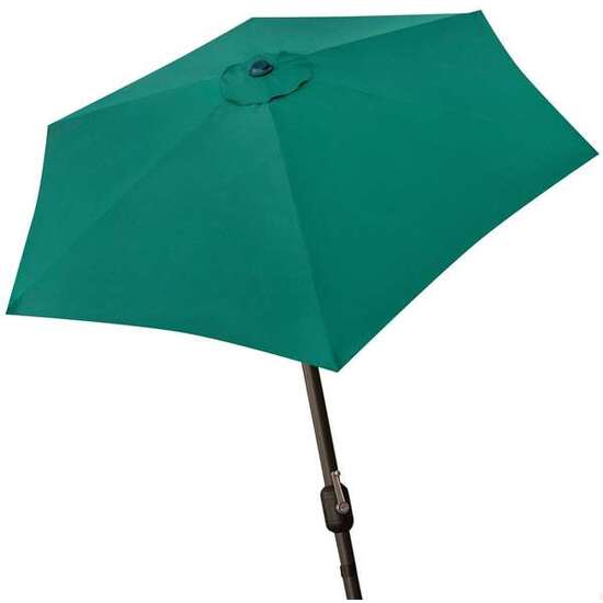 PARASOL 300 CM CON CHIMENEA Y MÁSTIL DE ALUMINIO 4,8 CM COLOR VERDE image 0