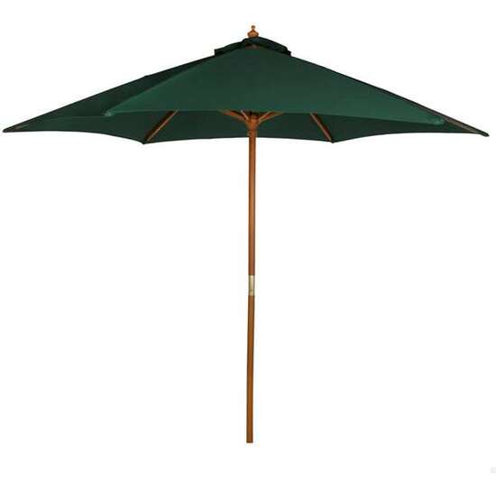 PARASOL 270 CM CON MÁSTIL DE MADERA 3,8 CM COLOR VERDE image 0