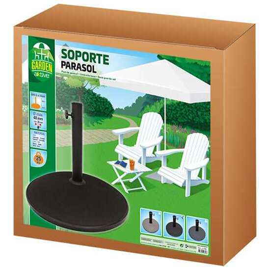 SOPORTE DE PARASOL CEMENTO 15 KG TUBO 4,8 CM 45X33 CM image 1