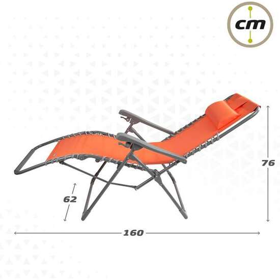 TUMBONA TEXTILENO NARANJA AKTIVE 160X52X76/106CM image 1