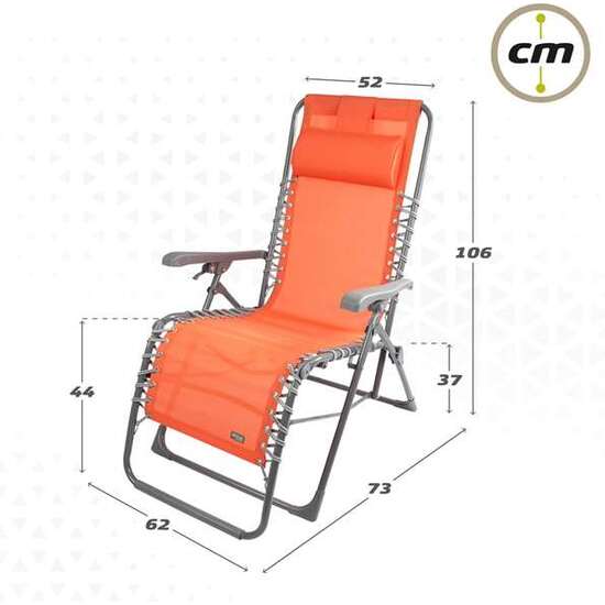 TUMBONA TEXTILENO NARANJA AKTIVE 160X52X76/106CM image 2