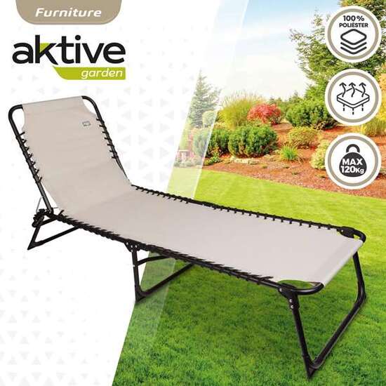 TUMBONA POLYESTER CREMA AKTIVE 190X58X32/82CM image 4