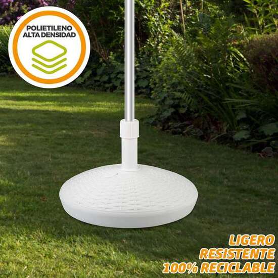 SOPORTE PARASOL POLIRESINA BLANCA 30 KGS TUBO 4,8 CM D58X35 CM image 1