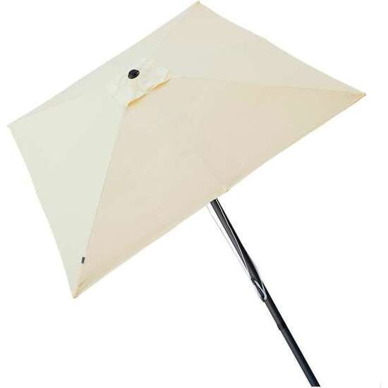 PARASOL DE TERRAZA CUADRADO 300X300 CM CON CHIMENEA Y MÁSTIL DE ALUMINIO 4,8 CM AKTIVE image 0