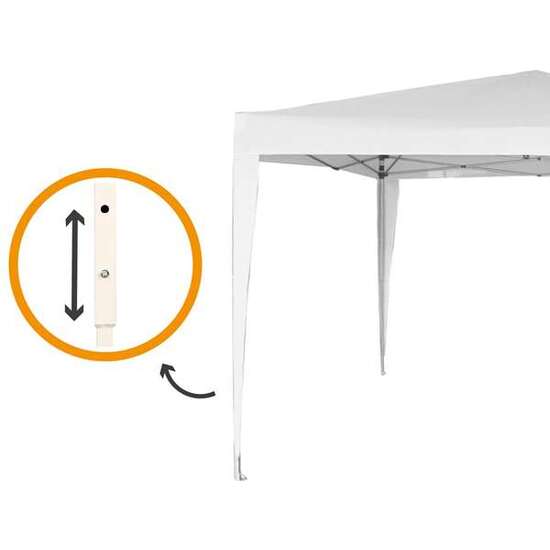 CENADOR PLEGABLE POLIESTER BLANCO AKTIVE 300X300X250 CM image 3