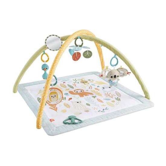 MANTA GIMNASIO ANIMALES FISHER-PRICE SENSIMALS. CON 6 JUGUETES SENSORIALES PORTATILES. image 1