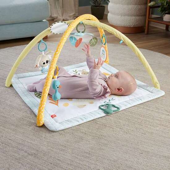 MANTA GIMNASIO ANIMALES FISHER-PRICE SENSIMALS. CON 6 JUGUETES SENSORIALES PORTATILES. image 3