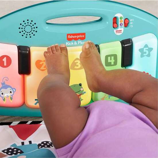 ALFOBRA MANTA ACTIVIDADES FISHER-PRICE KICK & PLAY CON PIANO, LUCES Y SONIDOS image 1