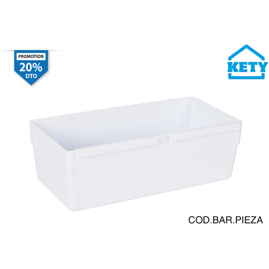 CAJA ORDENACION MODULAR 15X8X5.3CM KETY image 0