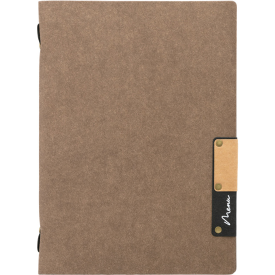 #-40-PORTA MENUS MARRON A5 WATERPROF 24.9X17.5X1 image 0