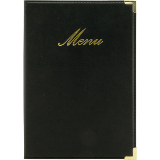 #-40-PORTA MENU NEGRO A5 CLASSIC 25X18X0.5CM image 1