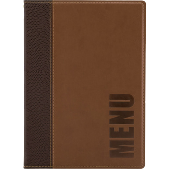 #-40-PORTA MENUS MARRON A5 TRENDY 25.3X17.7X0.8CM image 0