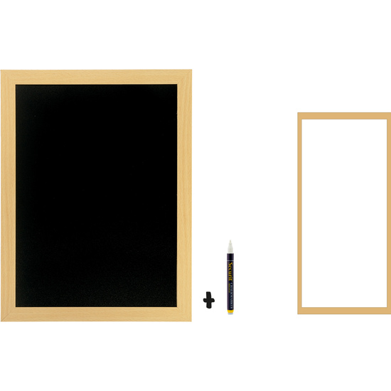 #-24-PIZARRA DE PARED WOODY TECA.40X20X1CM image 1