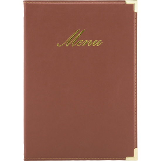 #-40-PORTA MENU BURDEOS A5 CLASSIC 25X18X0.5CM image 0