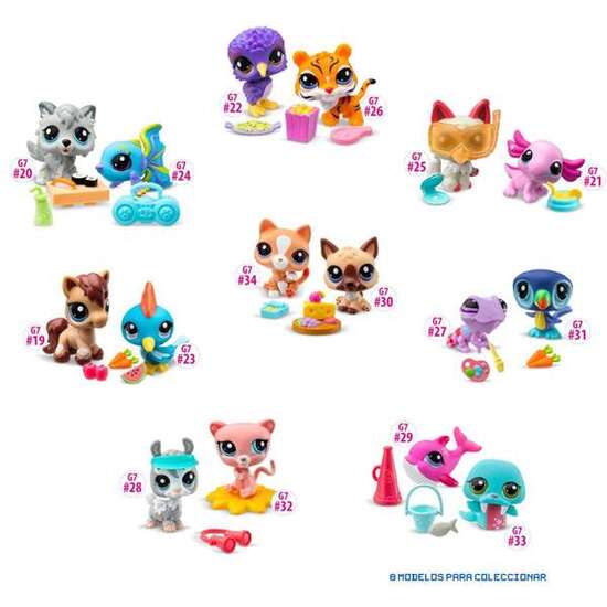 PACK DE 2 FIGUAS MASCOTAS LITTLEST PET SHOP 13,97X12,70X4,49 CM - MODELOS SURTIDOS image 1