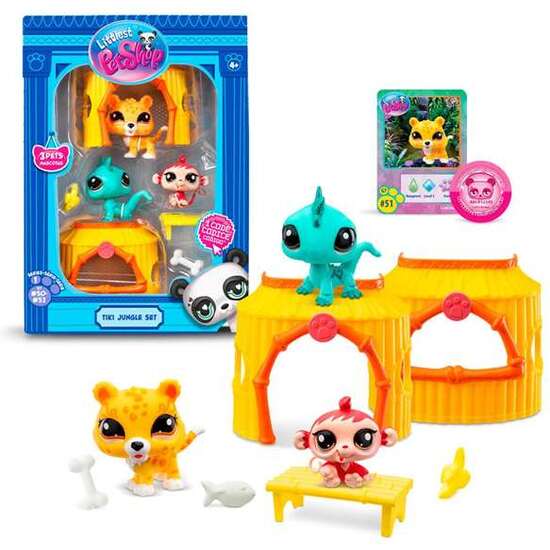 SET FIGURA LITTLEST PET SHOP TIKI JUNGLE. 17,8X20,3X6,35 CM image 0