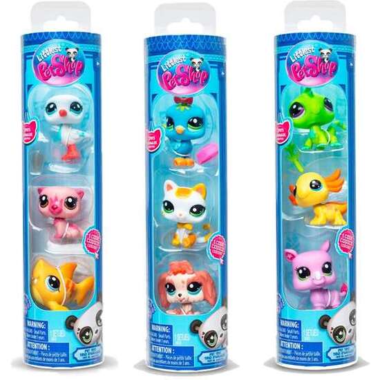 PACK DE 3 FIGURAS MASCOTAS LITTLEST PET SHOP 6,35X25,4X6,35 CM - MODELOS SURTIDOS image 0