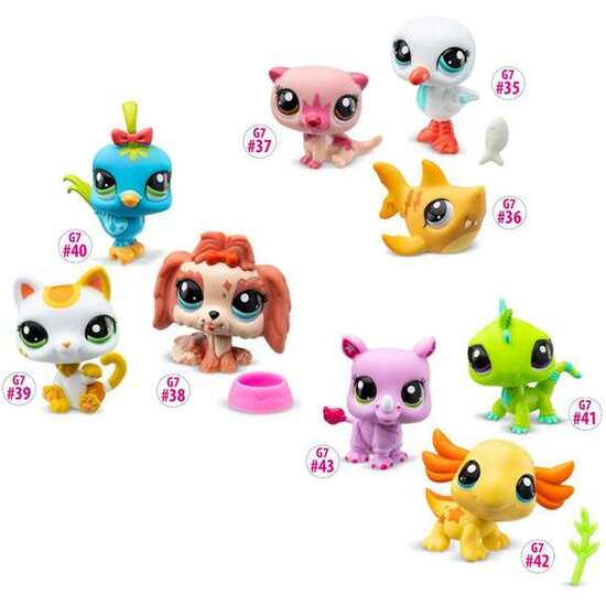 PACK DE 3 FIGURAS MASCOTAS LITTLEST PET SHOP 6,35X25,4X6,35 CM - MODELOS SURTIDOS image 1