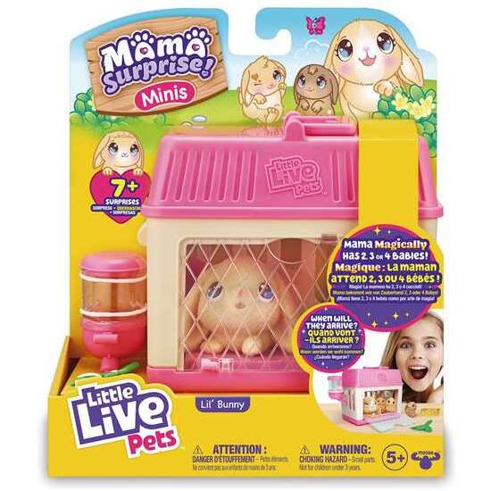 MINI MAMA LITTLE LIVE PETS CONEJO O RATÓN ¿CUÁNTOS BEBES TENDRÁ? - MODELOS SURTIDOS image 3