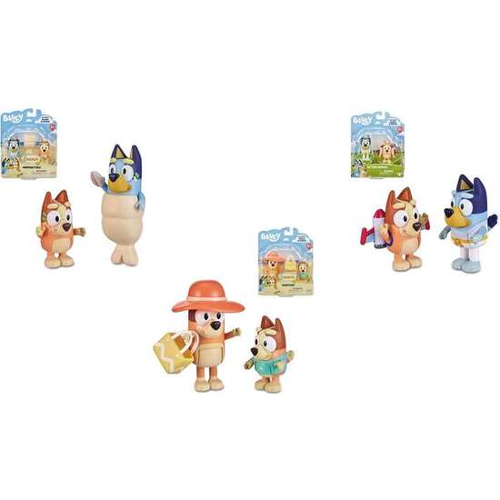 FIGURA BLUEY PACK 2 FIGURAS 6 CM CON ACCESORIO - MODELOS SURTIDOS image 0