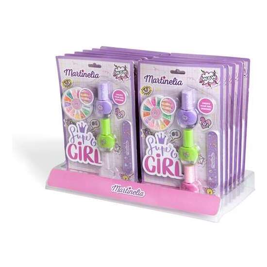 KIT DE UÑAS SUPER GIRL MARTINELIA. INCLUYE 3 ESMALTES DE UÑAS X 4ML, LIMA Y DECORACIONES DE UÑAS. image 4