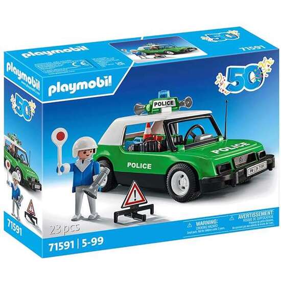 COCHE POLICÍA CLÁSICO PLAYMOBIL image 0