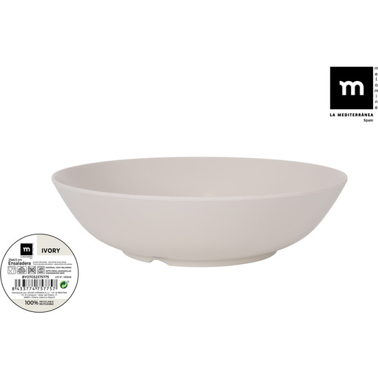 ENSALADERA MEL. IVORY 25CMX6.5CM MD image 0