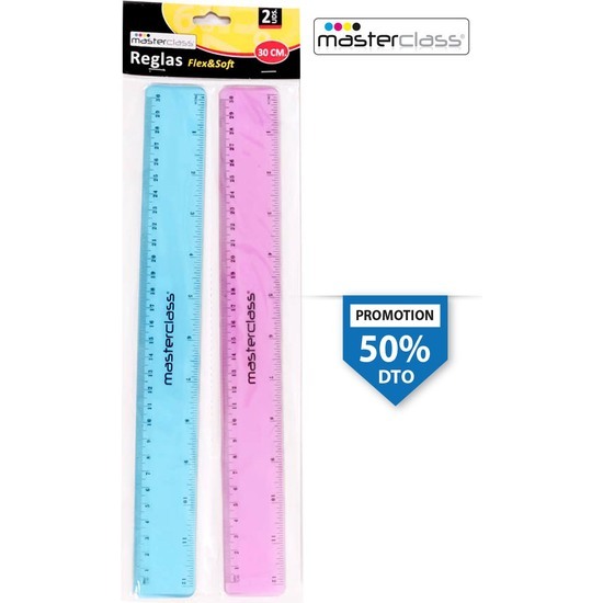 2PCS RULER 30CM FLEX & SOFT MASTERCLA image 0