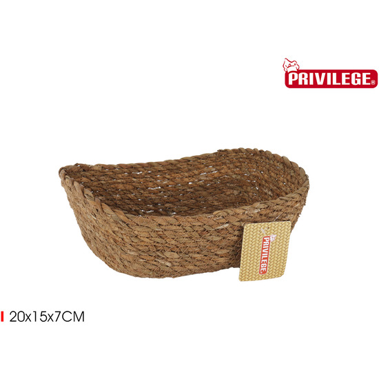 CESTA CONICA MIMBRE RECT 20X15X7CM PRIVILEGE image 1