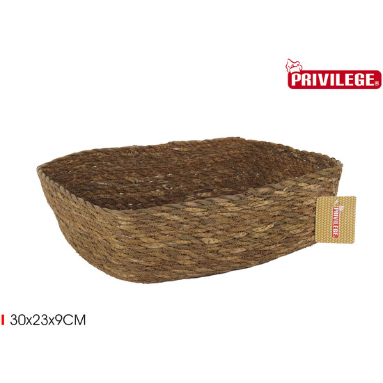 CESTA CONICA MIMBRE RECT 30X23X9CM PRIVILEGE image 1