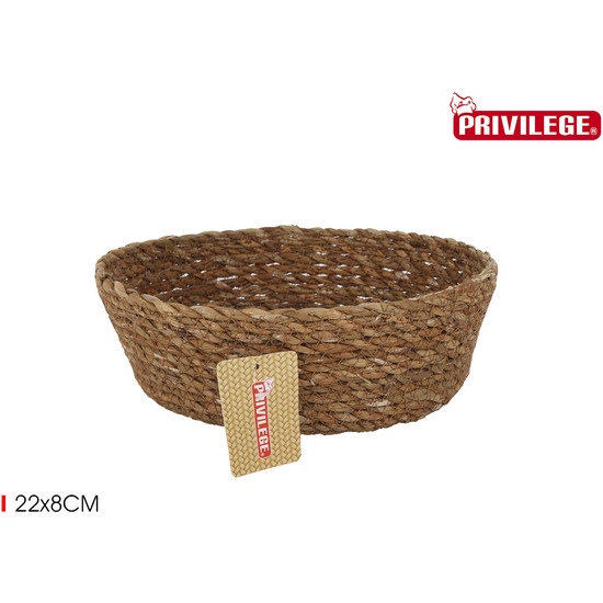 CESTA CONICA MIMBRE REDONDA Ø22X8CM PRIVILEGE image 0
