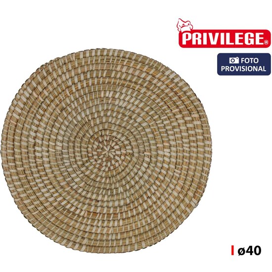 SALVAMANTEL MIMBRE REDONDO Ø40 KORNE image 0