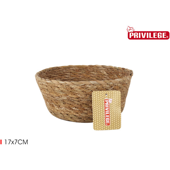 CESTA CONICA MIMBRE REDONDA Ø17X7CM PRIVILEGE image 1